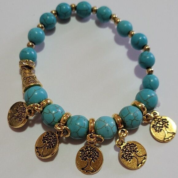 Fashion Jewelry Jewelry - TURQUOISE STRECH BRACELET NEW
